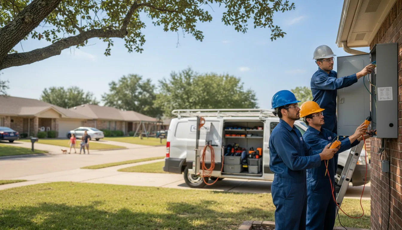Certified electrician providing emergency electrical services in Sturtevant, WI